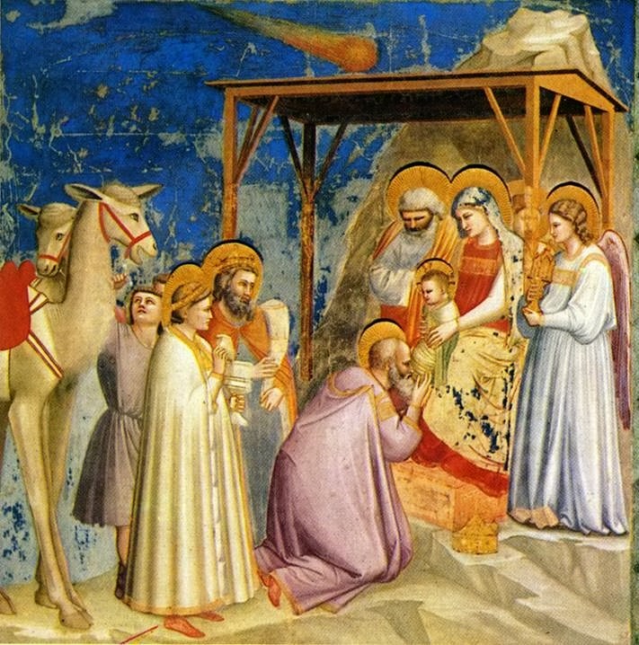 Giotto's Fresko vom Stern von Bethlehem