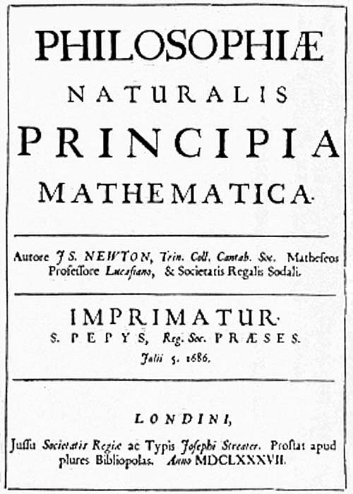 Titelblatt Principia Mathematica